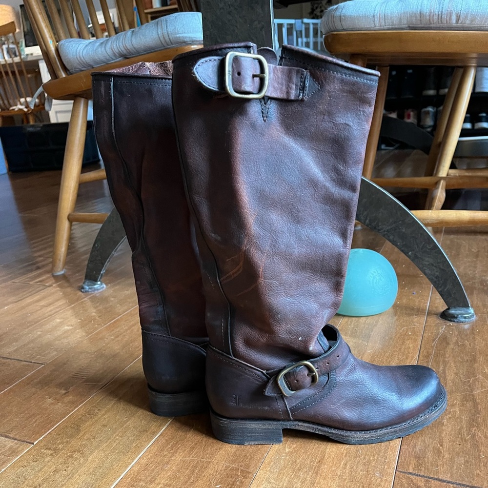 Frye Veronica Slouch 2 Redwood Washed Oiled Vintage 7.5 B (M)